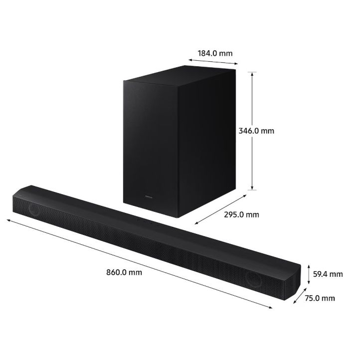Samsung HW-B530/XU B Series Soundbar With Wireless Subwoofer 2.1