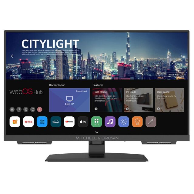 Mitchell and Brown JB-24DVD1811ST – 24″ HD Ready WebOS Smart DVD TV Combo