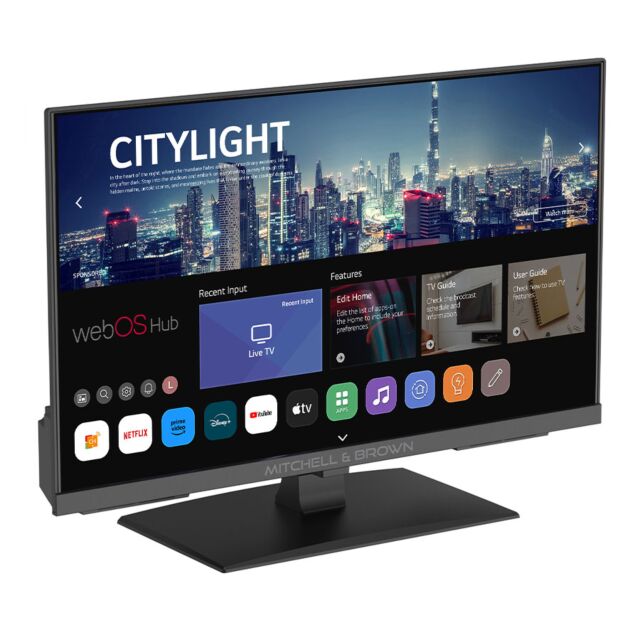 Mitchell and Brown JB-24DVD1811ST – 24″ HD Ready WebOS Smart DVD TV Combo